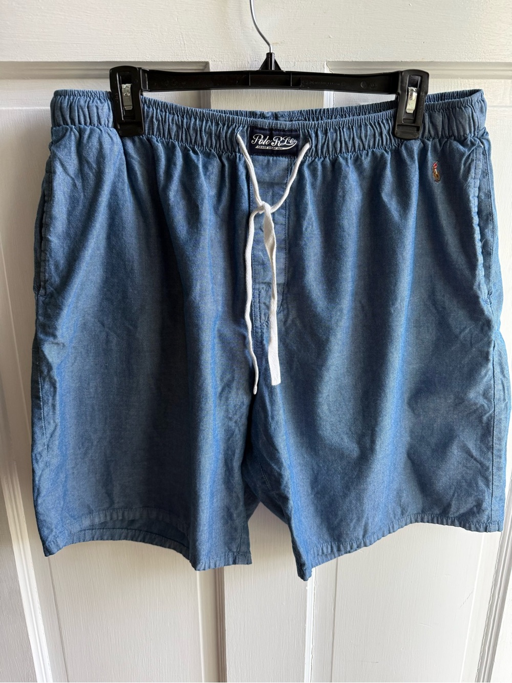 Polo by Ralph Lauren Light Blue Elastic Waist Drawstring Shorts
